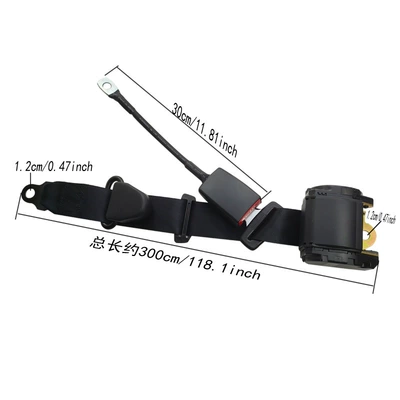 Seat Belt — Car seat belt - k3-galvanized-30cm-steel-wire-rope-base