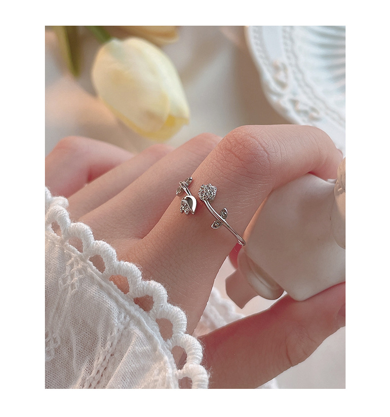 All Seasons Season 1 Piece 925 Sterling Silver Flower Rings