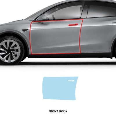 Cross-border modelY for new TPU Car paint protective film - single-front-door-tpu-transparent-protective-film-new-version-of-model-y-in-2025