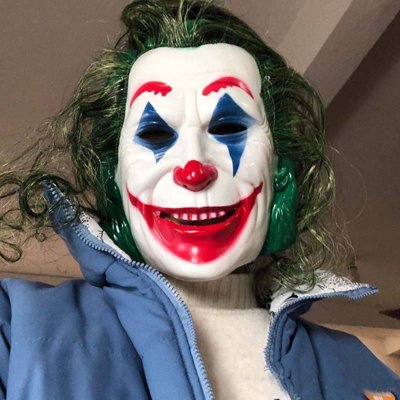 Halloween divertido payaso COS mascarada cara completa horror máscara de miedo casa embrujada sala de escape guión matar