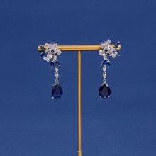 亮雅丽人淘宝热卖锆石金鱼耳钉韩版新娘婚礼耳钉女生饰品厂家批发