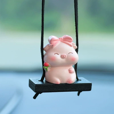 for creative piggy car: Car hanging