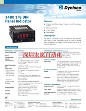 全新Dynisco单尼斯科1480压力显示仪表，熔体压力过程显示仪表