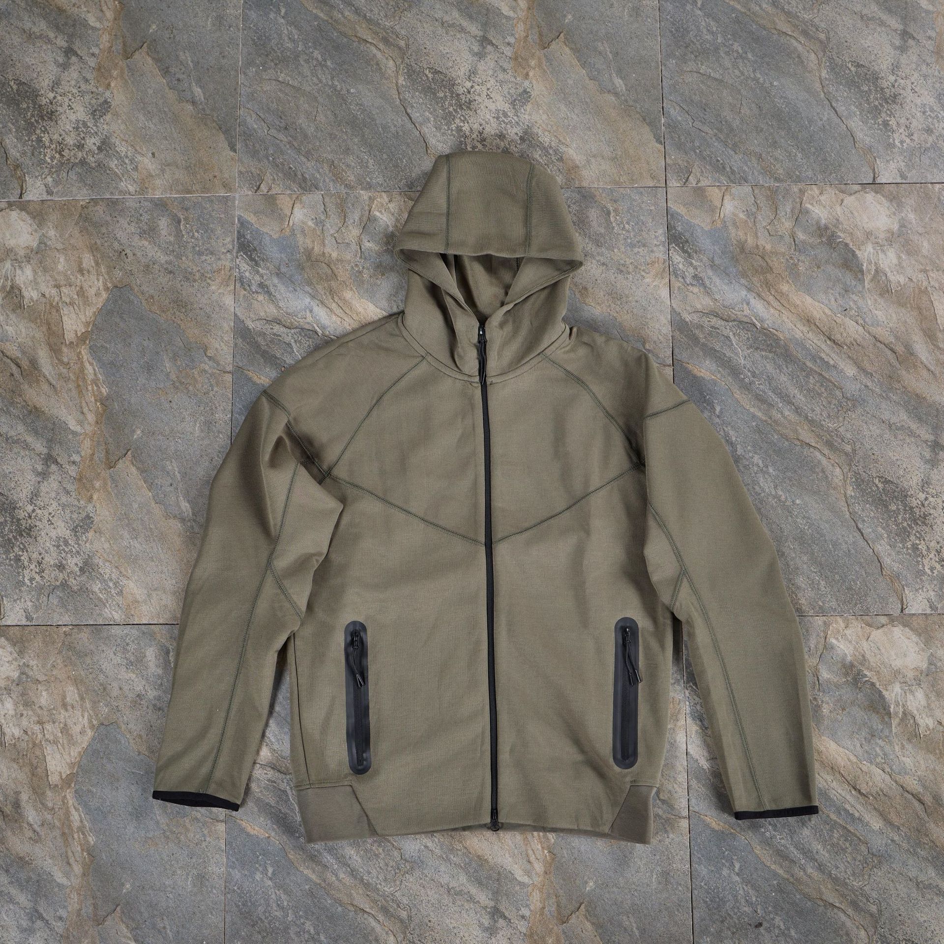 2025 hombre aire capa de algodón chaqueta primavera y otoño capa de entrenamiento a prueba de viento sombrero jersey deportivo cardigan