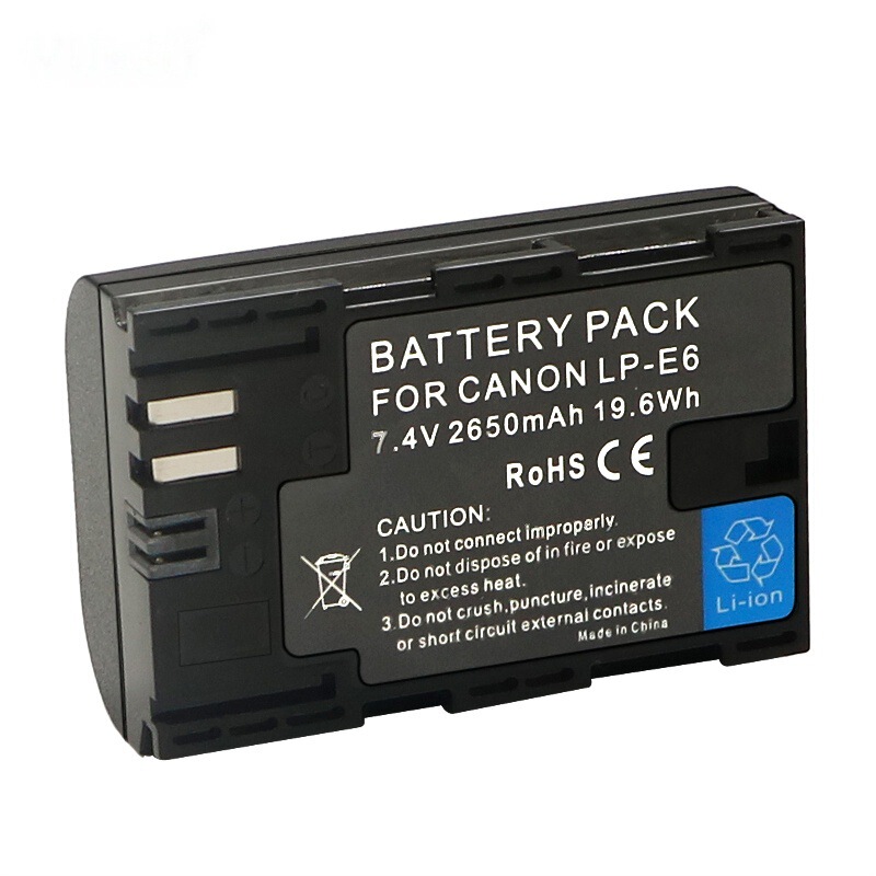 Lp-E6 Camera Battery Is Suitable for Canon Eos 80D 90D 5D3 5D4 6D2 7D R5 R6 Batteries Lp-E6 Camera Battery Is Suitable for Canon Eos 80D 90D 5D3 5D4 6D2 7D R5 R6 Batteries