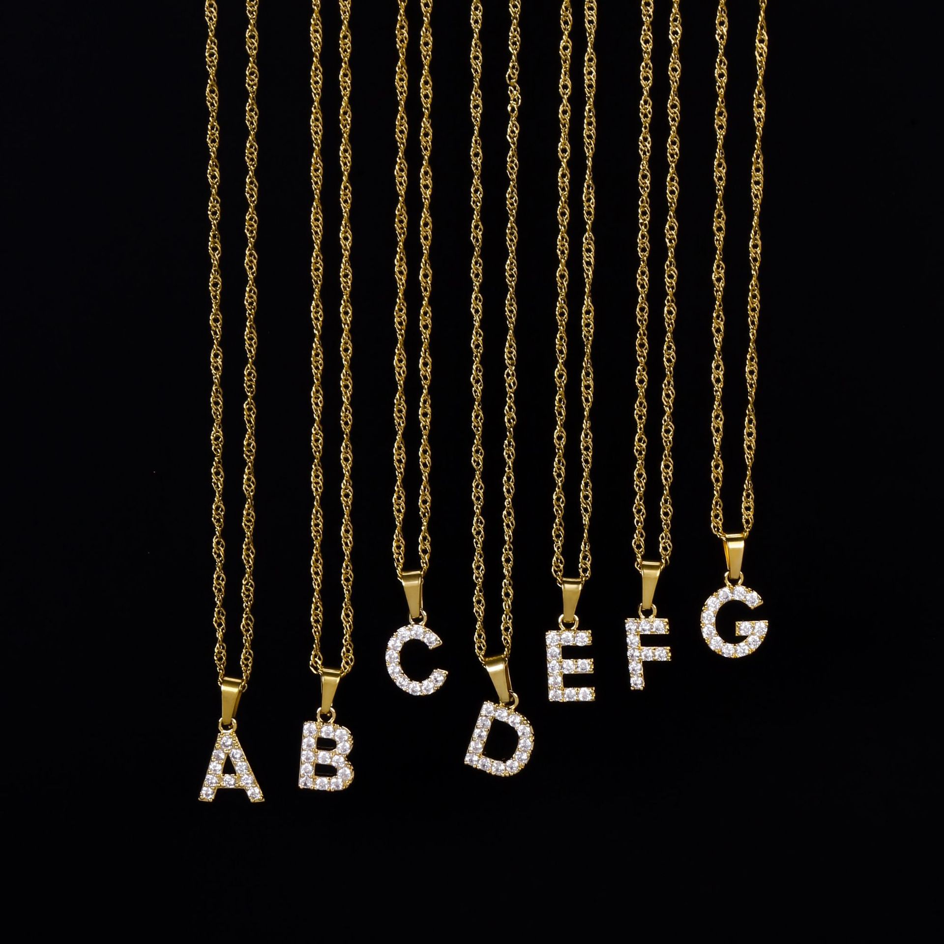 304 Stainless Steel Pendant Material Real Gold Plated Constellation 304 Stainless Steel Simple Style Classic Style Waterproof Non Tarnish 304 Stainless Steel Pendant Necklace