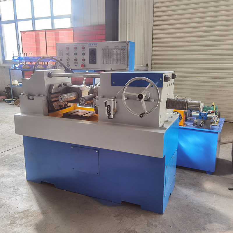全自动数控滚丝机圆钢螺纹滚牙机网纹直纹两轴滚花机穿墙丝杠机