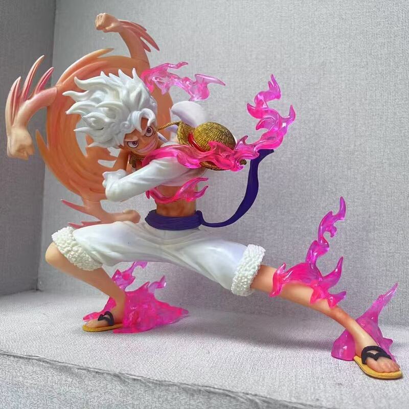 One Piece Noc Luffy Punching Five Gear Nika Form Battle Ornament Model Bagged Figure
