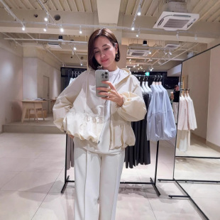 Spot 25 Spring New Japanese Style Niche Fashion Flower Bud Shape Hooded Jacket Age-Reducing Sweet Windproof Jacket for Women