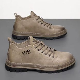 Martin Boots Men's British Work Shoes Summer Casual Low-top Ankle Boots Casual Sneakers Casual Work Shoes