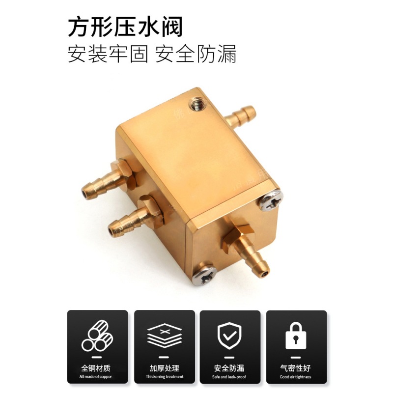 Silla dental Dental válvula de presión hexagonal Válvula de control de válvula de control de Junta Única accesorios de válvula de presión cuadrada