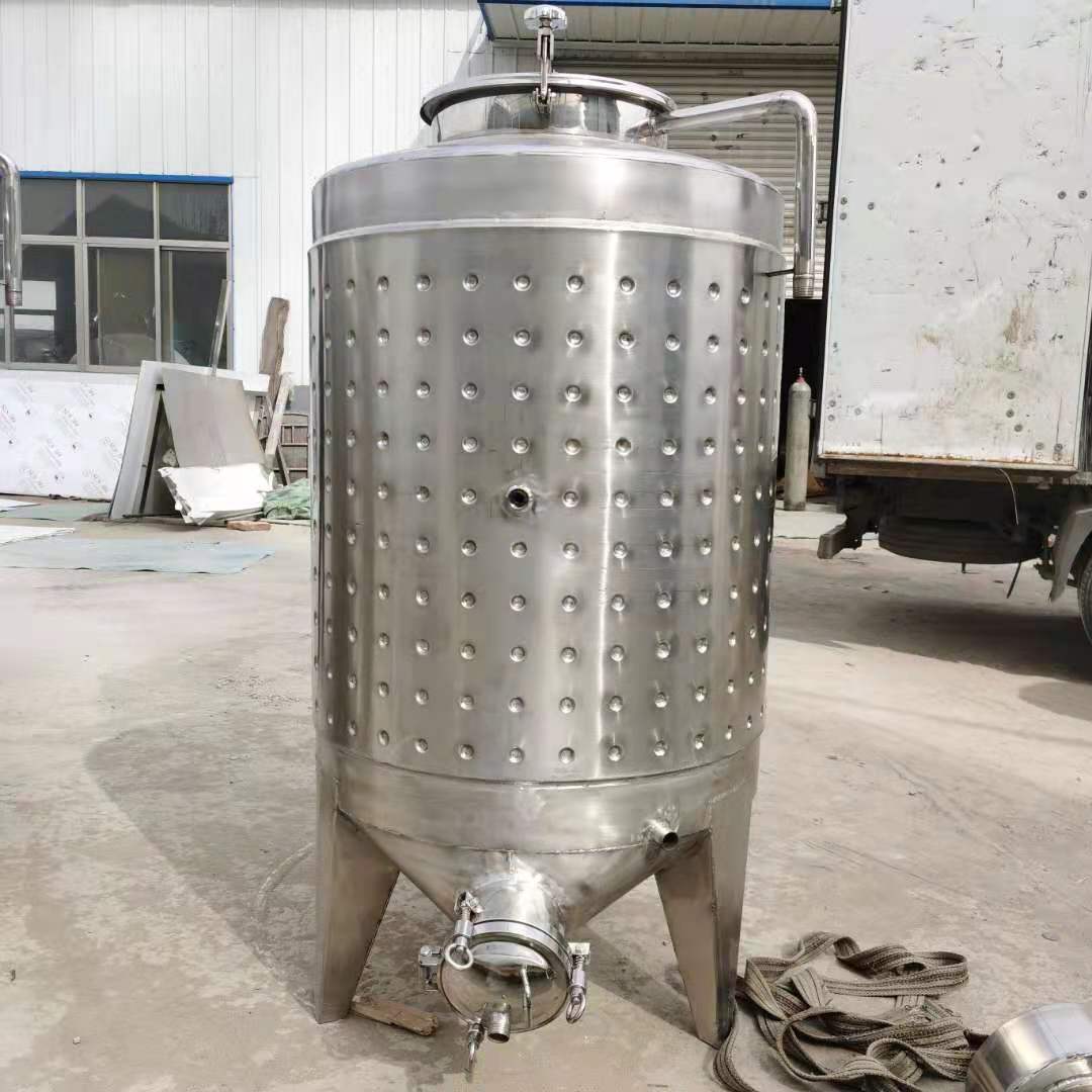 控温发酵罐 弥勒板大型出渣口 1吨密封发酵 304不锈钢材质|ru