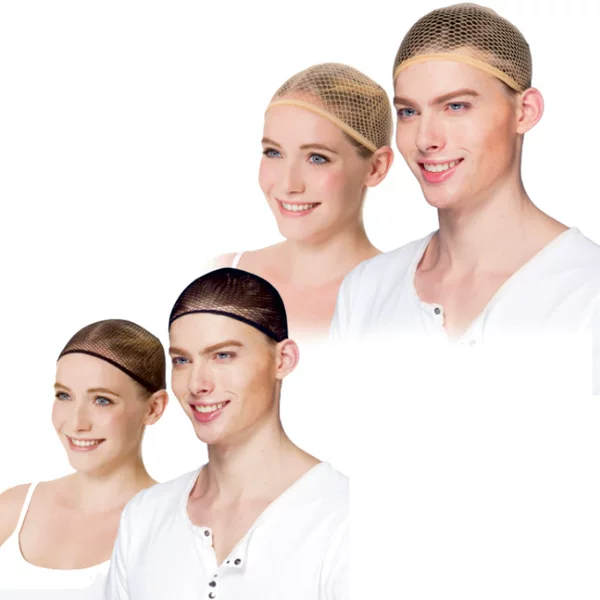 Wig accessories supplies special wig net cap wig net two ends with high stretch nylon hair net breathable