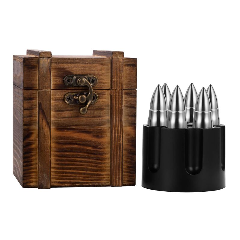 Amazon Whiskey Ice Cube Set - Wooden Box with Gold/Silver Ice Cubes Bullet Ice Wine Stones Bullet Amazon Whiskey Ice Cube Set - Wooden Box with Gold/Silver Ice Cubes Bullet Ice Wine Stones Bullet