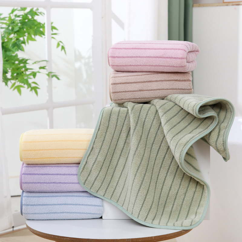 coral double-sided towel for face washing