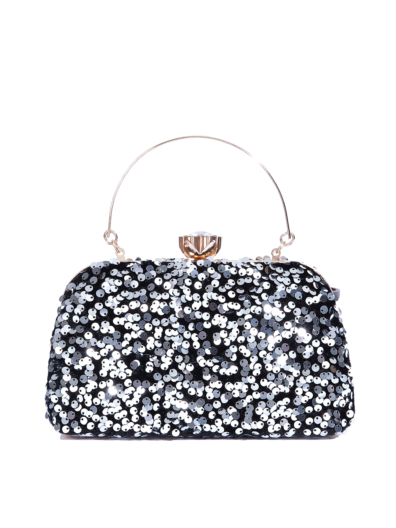 Dress Beaded Sequin Shiny Clutch High-end Fashion Evening Bag_voghion.com