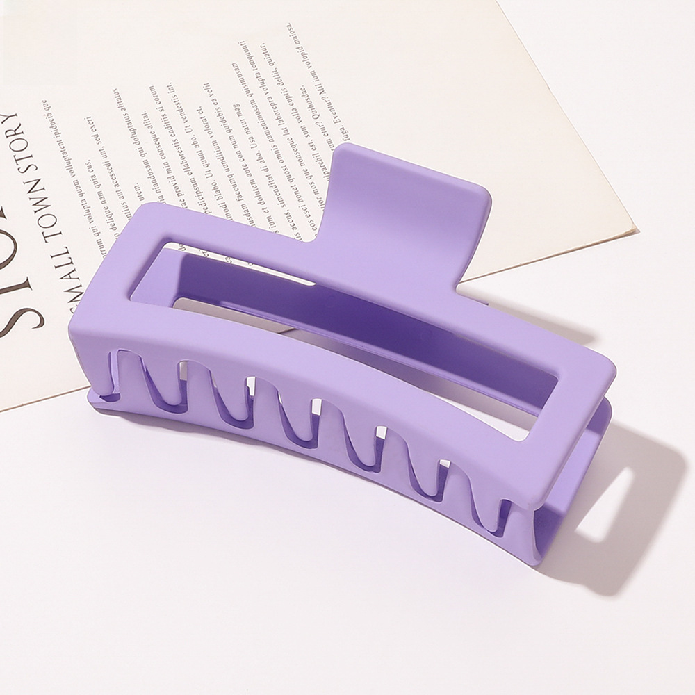 Oversized Shark Hair Claw Clip, Korean Morandi Style Hair Accessory_voghion.com
