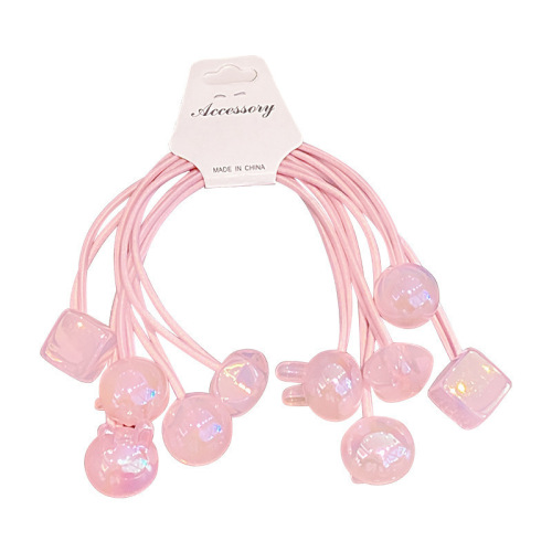 Children's hair accessories love five-pointed star headband baby high elastic star bow little girl hair band rubber band wholesale