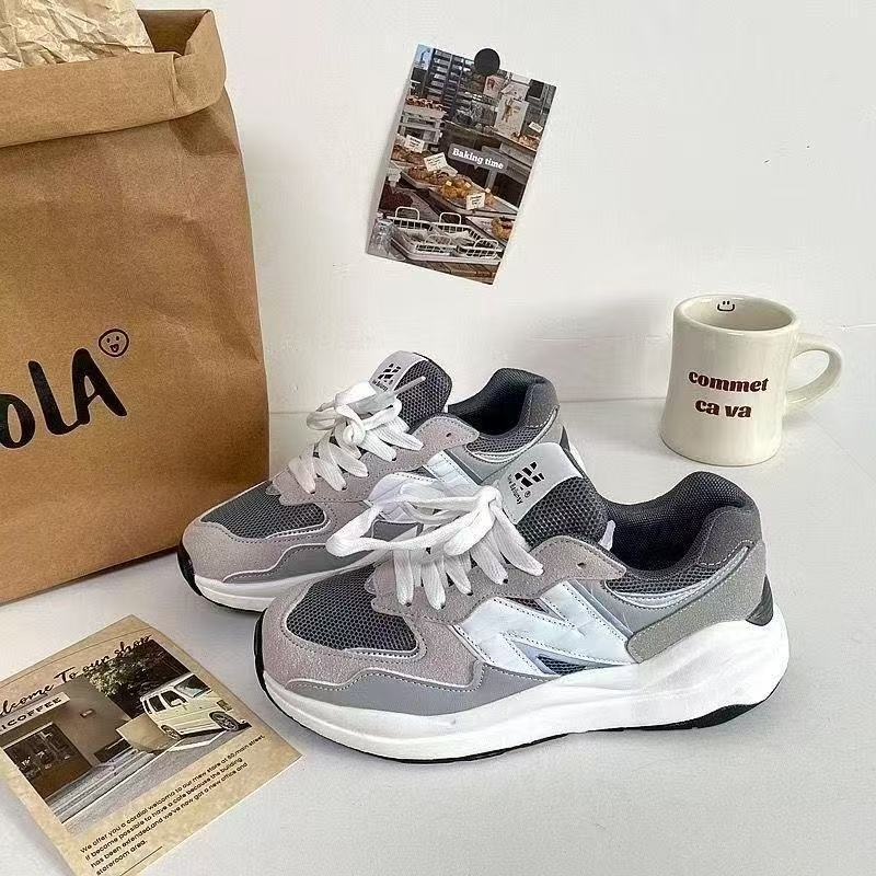 猿人鲨鱼反光复古元祖灰NB5740迷彩N字鞋男女老爹鞋休闲运动鞋潮