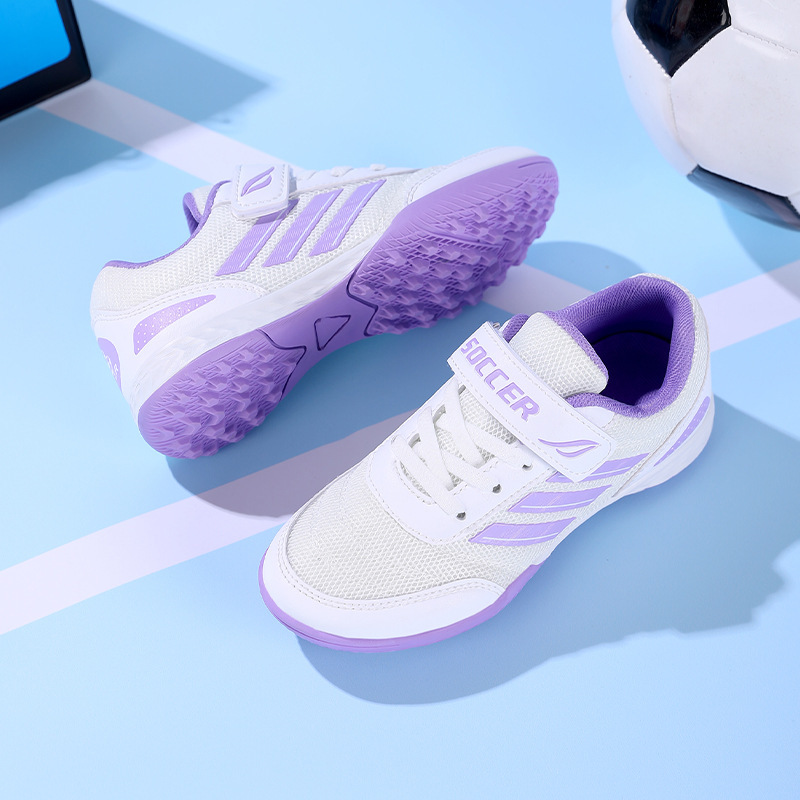 Zapatos de Fútbol Infantil con Cierre Adhesivo Transpirable y Ajustable para Entrenamiento image 12