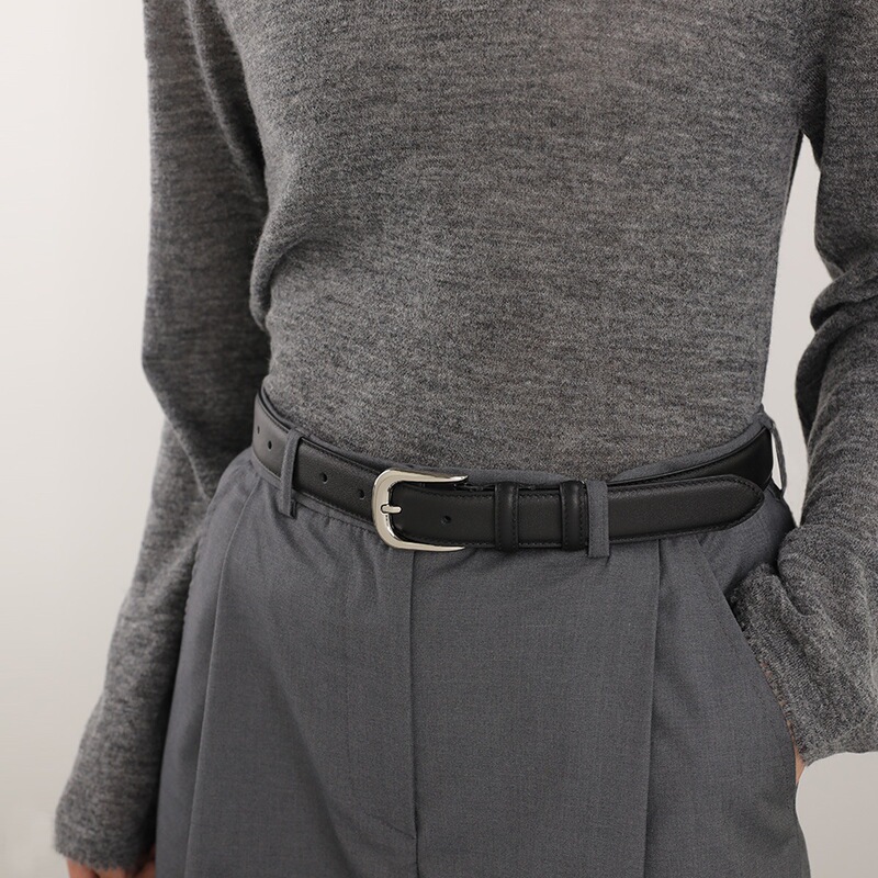 Belt Women's First layer cowhide fashionable all-match soft cowhide with jeans belt Women's genuine leather Korean casual pants belt