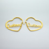 Earrings stainless steel for St. Valentine's Day, custom made, European style, Birthday gift