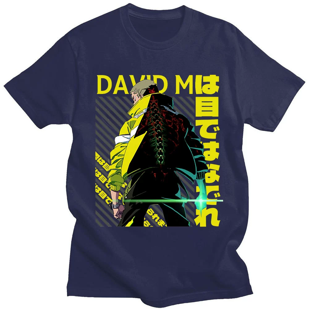 Футболка в японском аниме David Cyberpunk Edgerunners Харадзюку