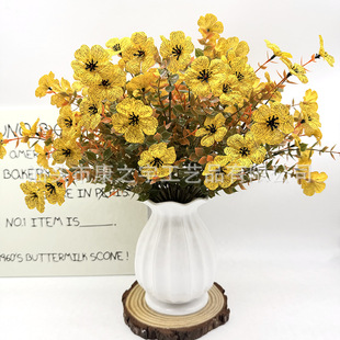 Cross-border Explosions Autumn Eucalyptus Violet Bundle Autumn Artificial Flower Outdoor Home Courtyard Decoration