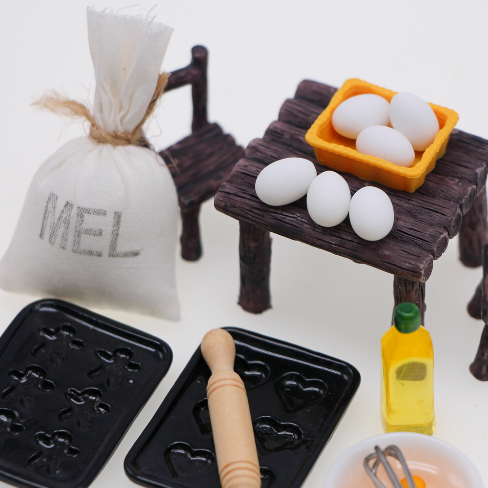Modelos Miniatura para Casa de Muñecas con Accesorios Decorativos