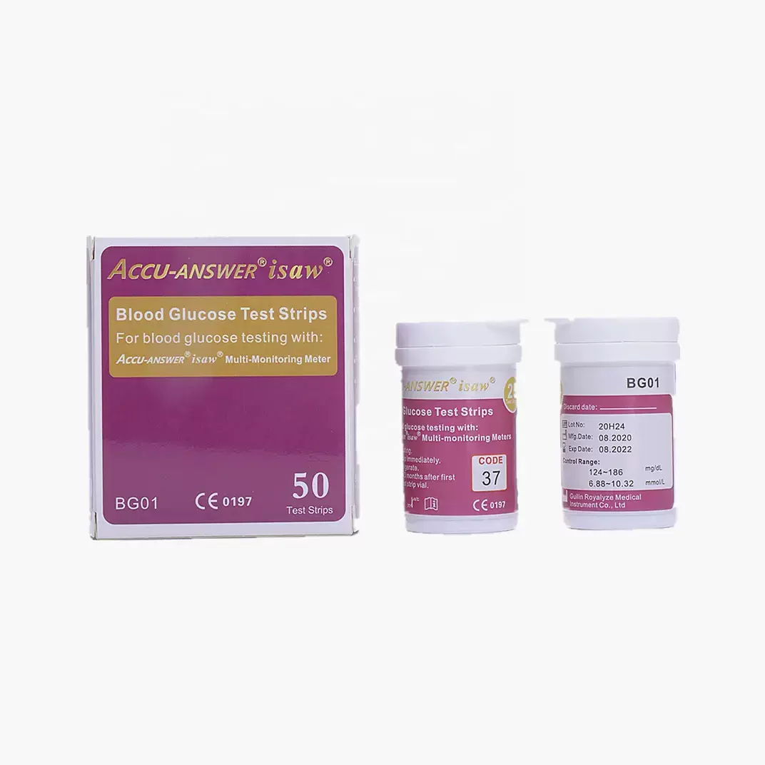 跨境英文Accu Answer  胆固醇血糖尿酸血红蛋白4合1仪器带试纸