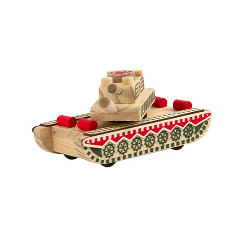 나무 미니 군용 차량-탱크