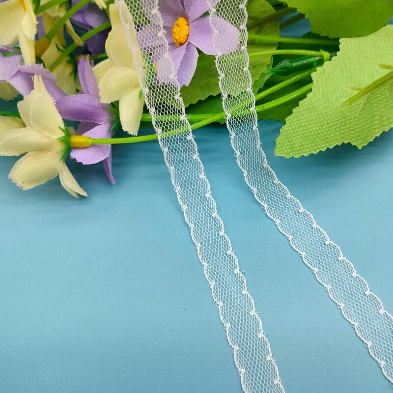 1.3cm Symmetrical Wave Mesh Nylon Lace Fabric for Clothing, Doll DIY Handmade Hat Accessories, Bow Flower 1.3cm Symmetrical Wave Mesh Nylon Lace Fabric for Clothing, Doll DIY Handmade Hat Accessories, Bow Flower