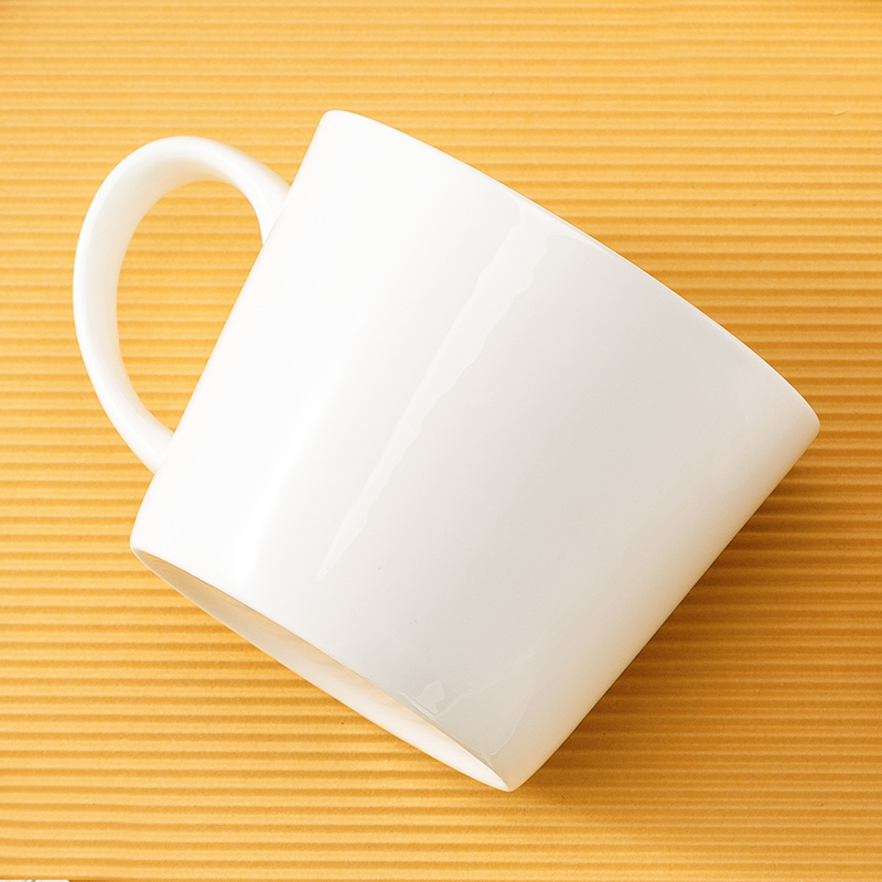 Jingdezhen de alta calidad sin plomo no tóxico taza de agua de porcelana ortogénica doméstica de gran capacidad de agua potable taza de té de microondas taza de leche