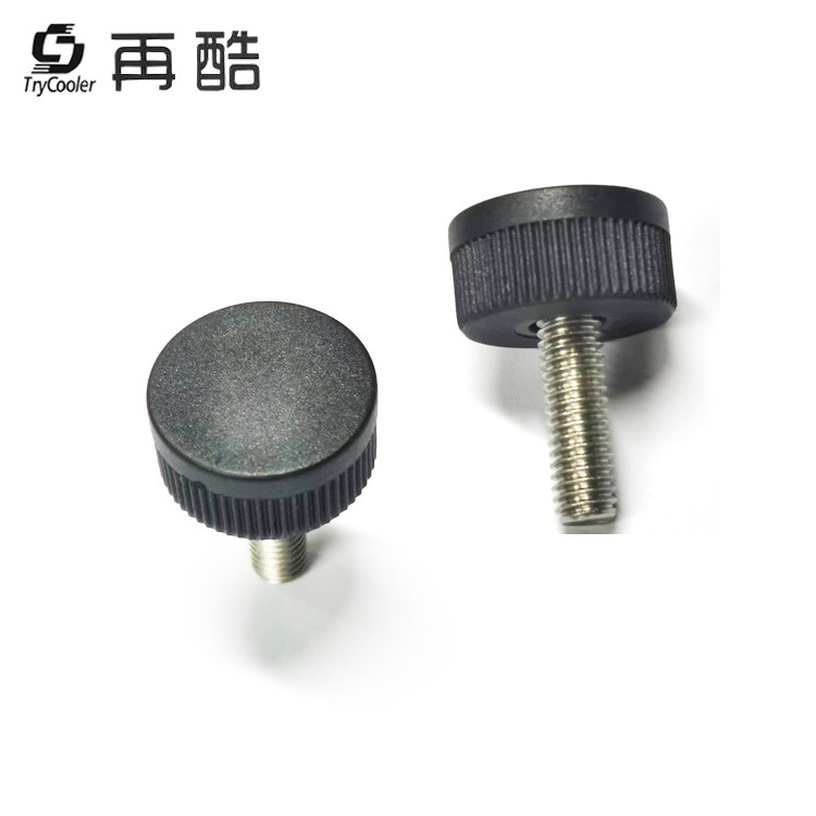 20MM 둥근 머리 직선 손잡이 손 나사 M6 나일론 플라스틱 고무 헤드 랩 나사 무료 샘플