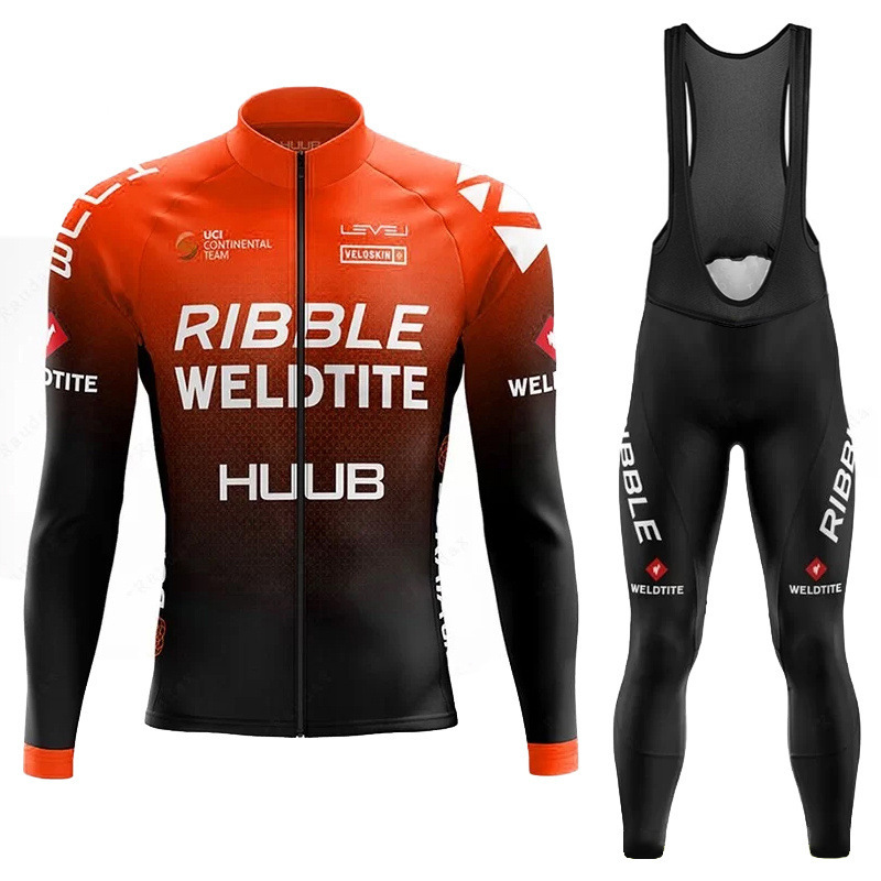 Huub Spring & Fall Men's and Women's Cycling Clothing Suit Road Bicycle Outdoor Sports Clothing Breathable and Comfortable Milk Silk Top