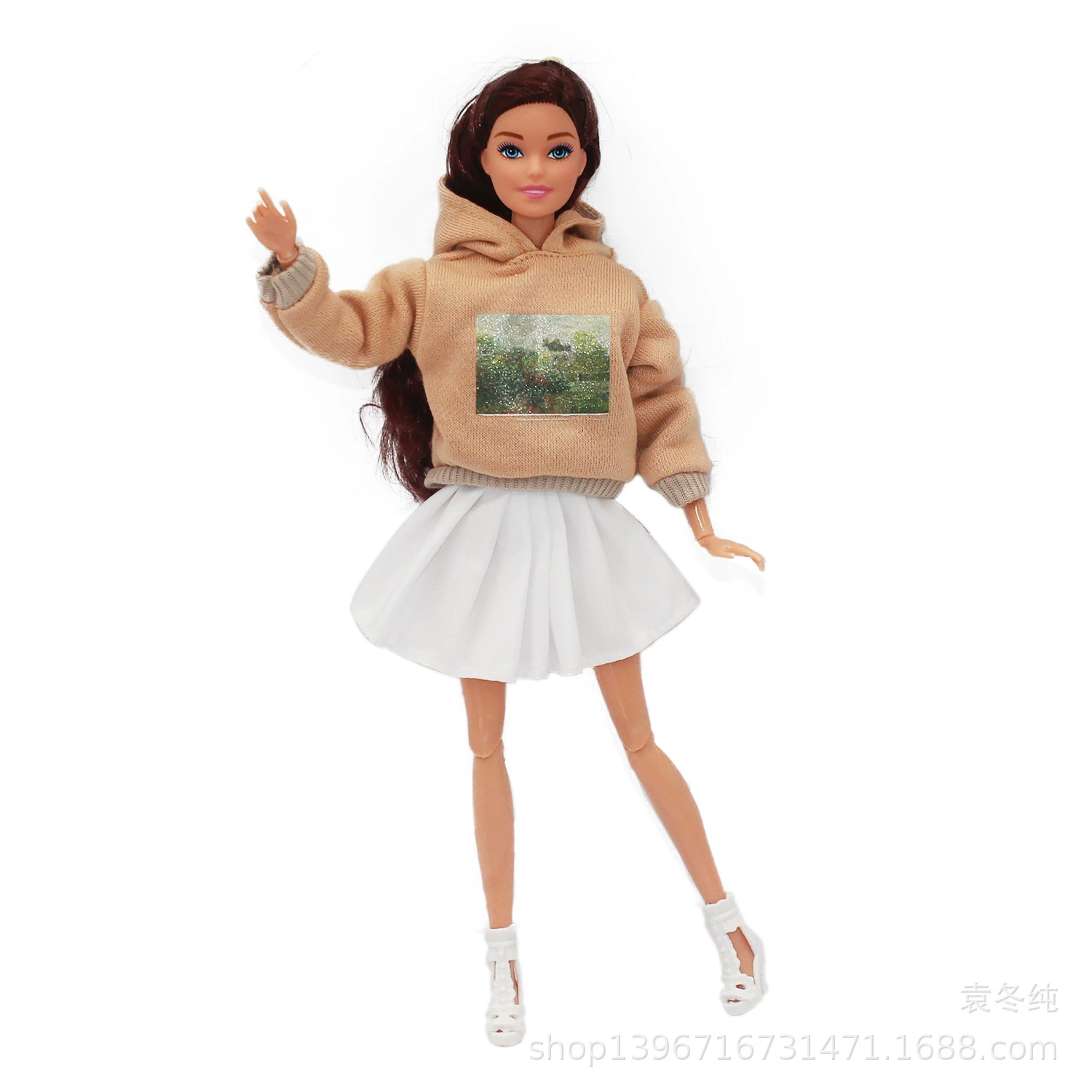 Набор одежды для кукол Sweatshirt & Shorts, для кукол 30 см, хлопчатобумажная ткань, повседневные стили