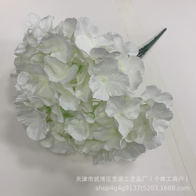 仿真花束5头无叶绣球婚庆假花路引装饰外贸跨境仿真绣球假花家居|undefined