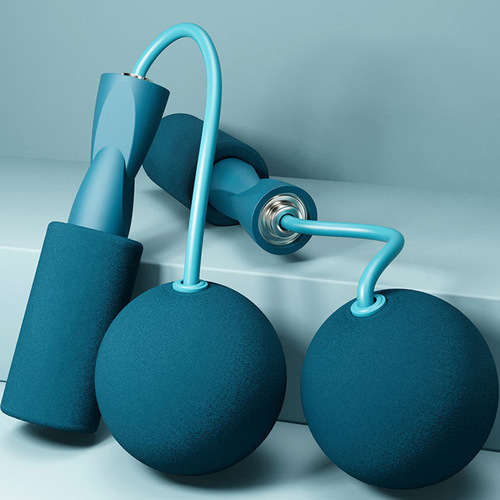 Cordless skipping weight-bearing ball fitness weight loss exercise weight-bearing model slimming professional fat burning cordless thick ball skipping rope