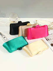 Minimalist monochrome buckle square bag, mother's evening handbag, lipstick cushion key storage chain bag wholesale