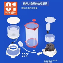 博宇水族箱蛋白质分离器 海水鱼缸蛋分泡沫处理器针刷除沫化氮器