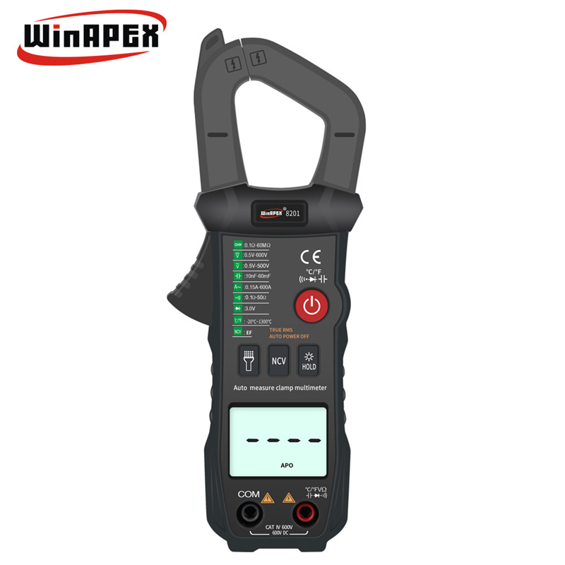 WinAPEX 8201(傻瓜钳表) 显示:6000 电容 温度 二极管 交流电流