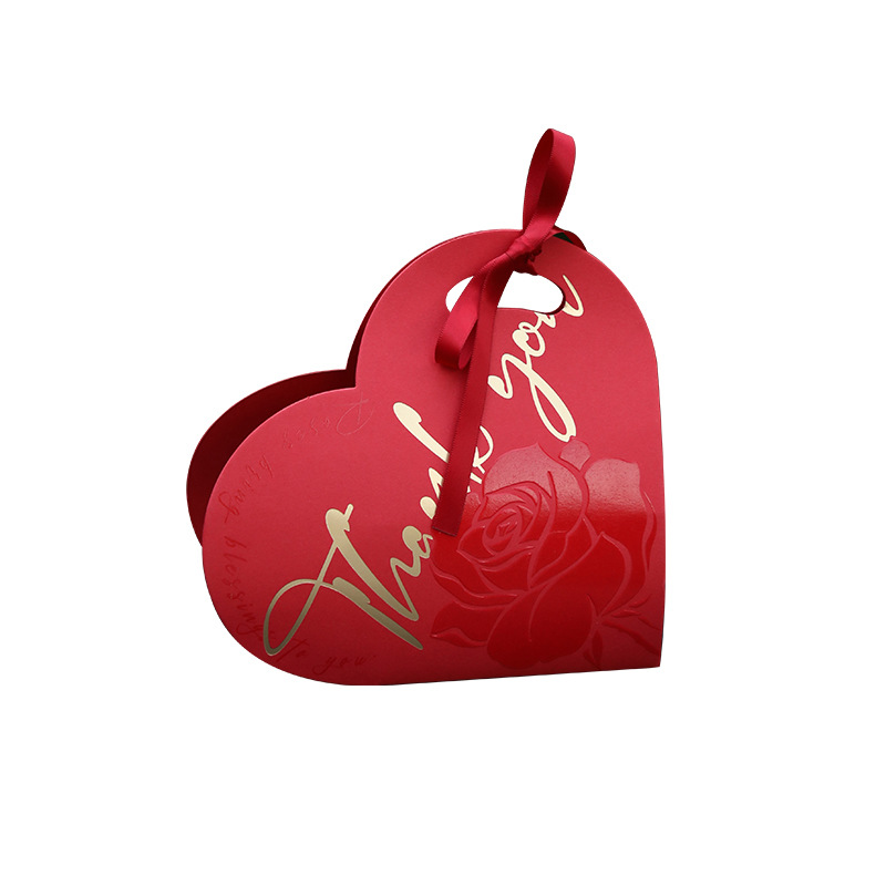 Nueva caja de dulces de boda bolsas de dulces portátiles de nicho simple caja de dulces de boda caja de regalo de alta calidad caja de papel