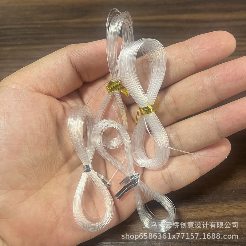 5.1m Non-elastic transparent fishing line, available in multiple sizes, for hand-woven beaded DIY necklaces and accessories, small roll 5.1m Non-elastic transparent fishing line, available in multiple sizes, for hand-woven beaded DIY necklaces and accessories, small roll