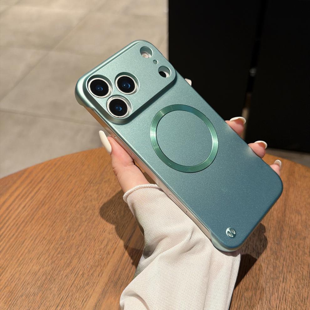 适用苹果18Pro手机壳iPhone17Promax高级感磁吸无边框车载保护16