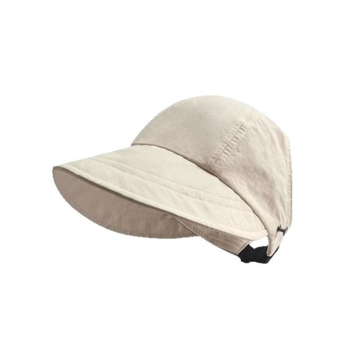 Sun protection hat for women, celebrity fisherman hat, sun visible face small empty top, quick-drying, can hang mask, sunshade hat