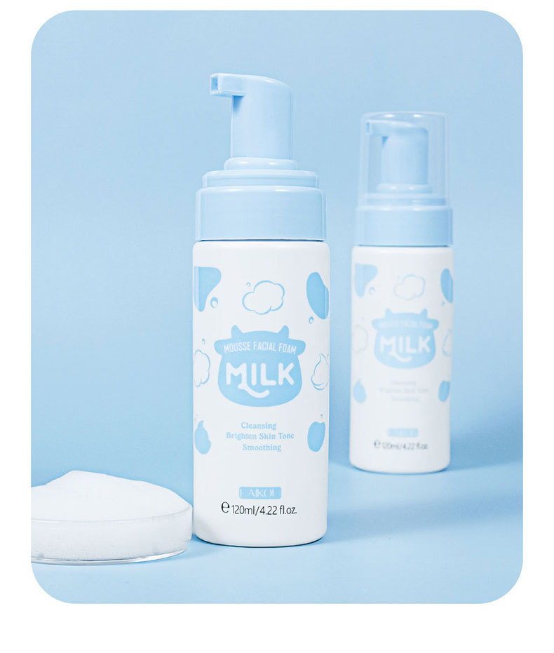 LAIKOU Milk Cleansing Mousse 120ml Pore-cleaning Skin Care products wholesale temu Shrimp Peel Cross-border undefined