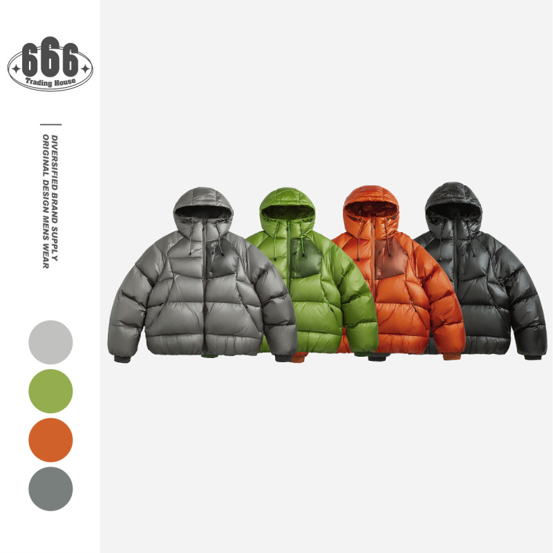 Elieon Outdoor down Jacket Winter New Men's and Women's Couple's Thickeneded Hooded Jacket Warm Bread Jacket H12