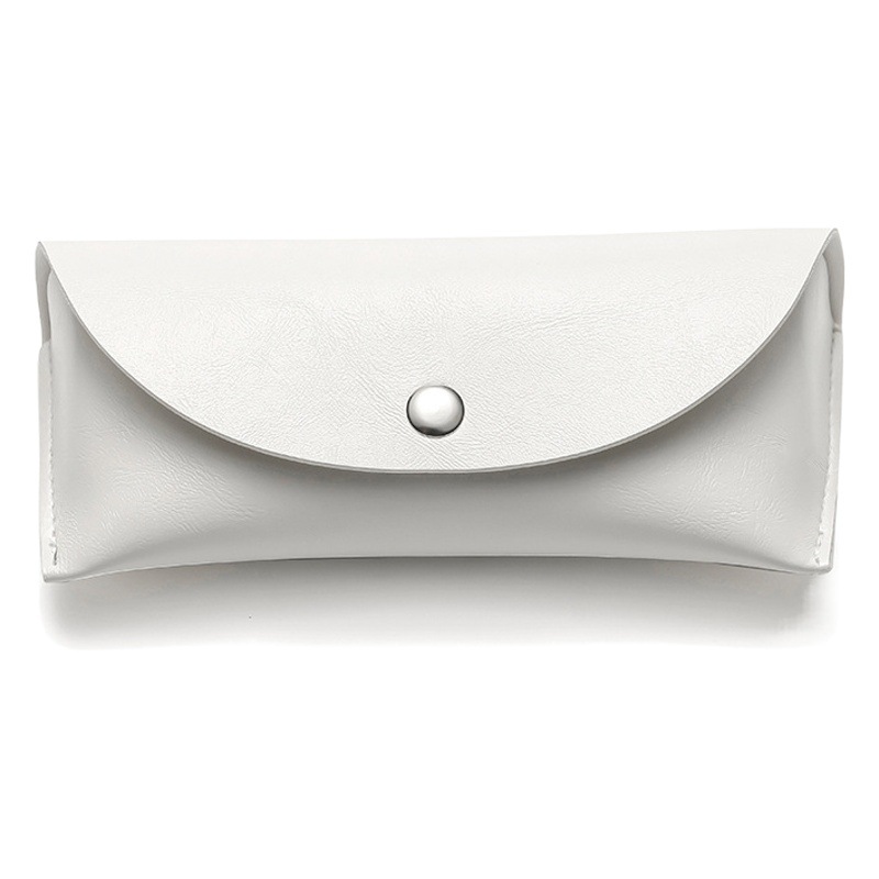 De una sola pieza de entrega caja de gafas de doble cara PU de cuero de color claro gafas de sol de moda anti-azul caja de gafas de luz se puede utilizar como LOGO
