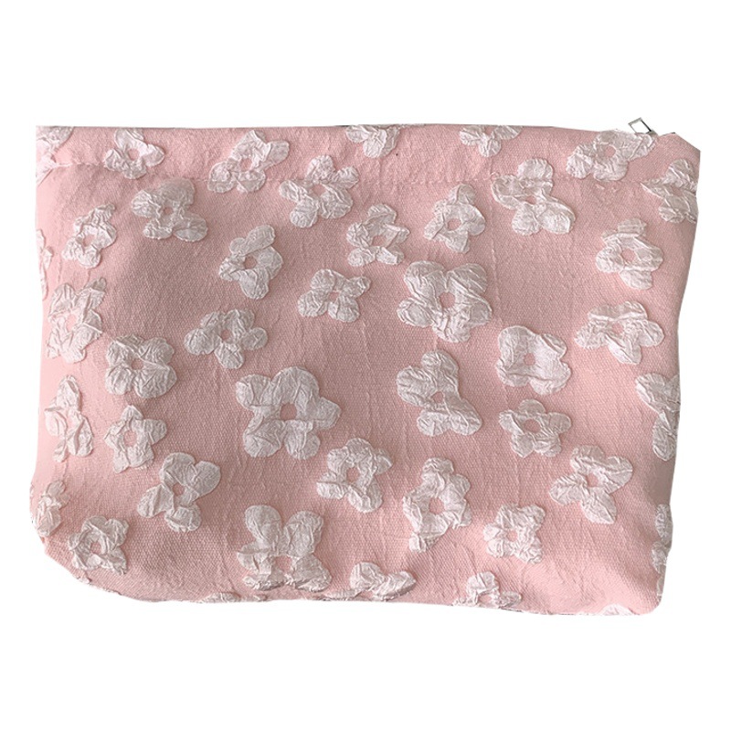 Bolsa de cosméticos bolsa de almacenamiento de flores de alta calidad portátil de gran capacidad para mujeres Internet celebridad ins estilo bolsa de almacenamiento bolsa de lavado