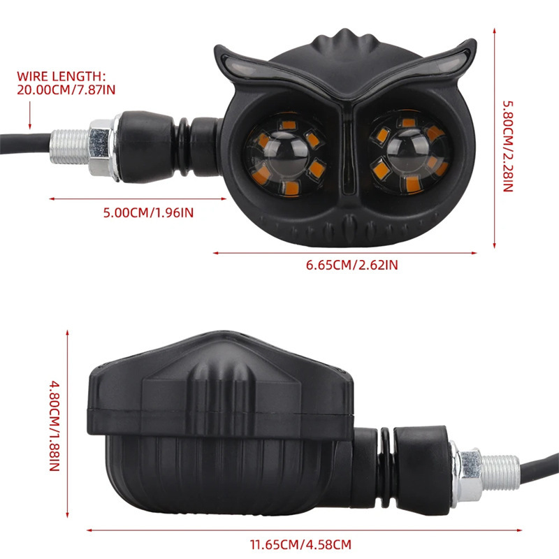Lámpara de dirección de motocicleta Lámpara de advertencia Lámpara de señal 12v Accesorios de modificación LED Tricolor Turn Daylight